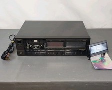 TECHNICS RS-TR355 Hi-Fi DOUBLE Cassette Tape Deck DOLBY B C HX PRO Working UK 