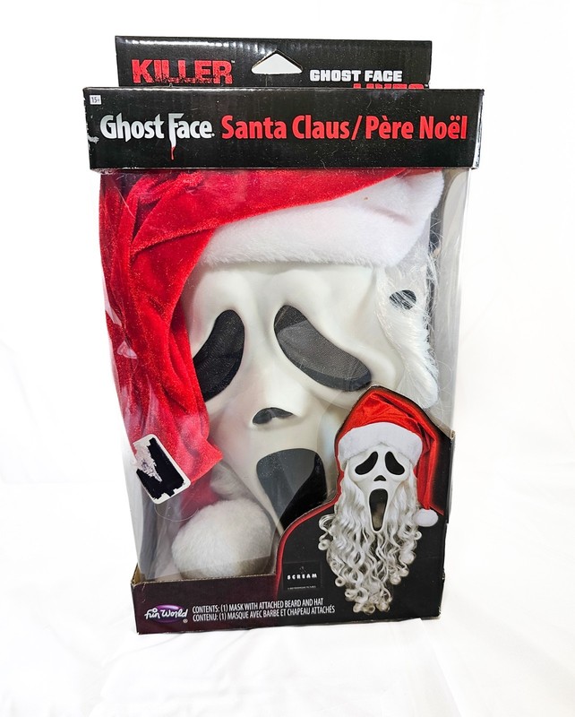SCREAM GHOST FACE SANTA CLAUS MASK ADULT FUN WORLD 2021 KILLER FOR ALL SEASONS