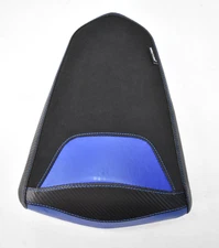Wolfline Moto Motorcycle Seat Cover Replacement For Rear Black/Blue XX-3359