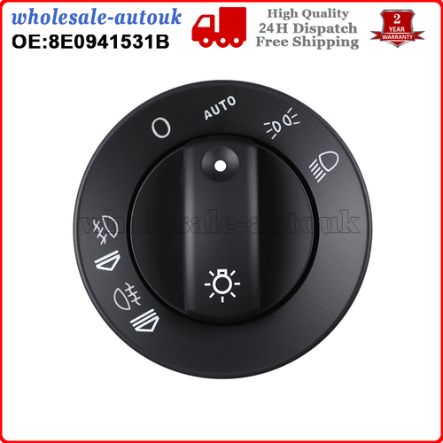 For AUDI A4 8E B6 B7 2000-2007 AUTO Headlight Light Fog Light Switch 8E0941531B - Picture 5 of 9