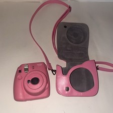 Fujifilm Instax Mini 9 Instant Film Camera Flamingo Pink With Case