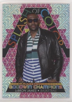 2022 Goodwin Champions Splash of Color Platinum Pink Traxx LeBron James 0il7