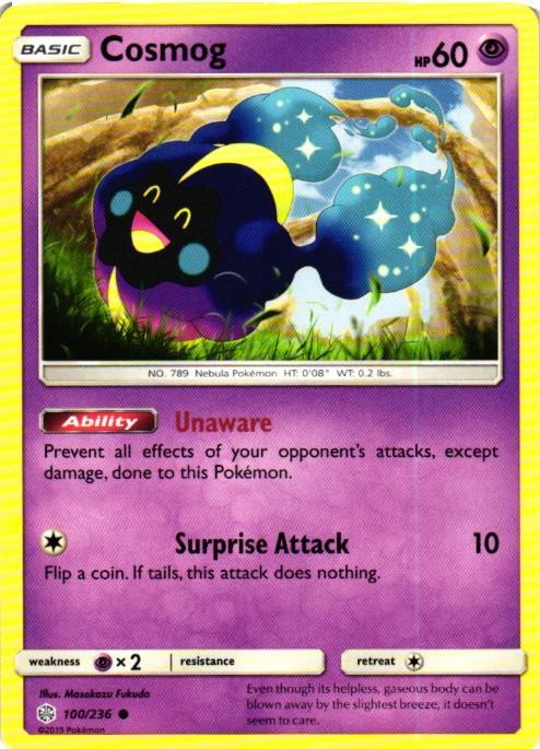 Cosmog - Normal 100/236 SM - Cosmic Eclipse NM