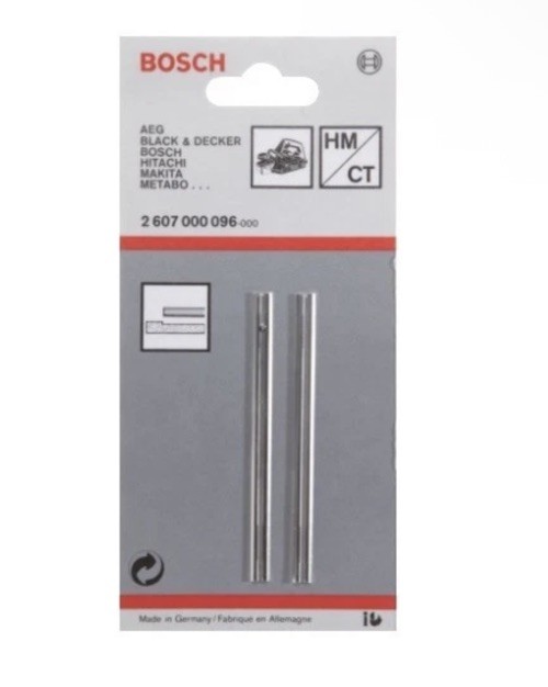 Genuine BOSCH 82mm Reversible TCT Replacement Planer Bla des . 1 pair 2607000096