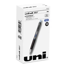 uni-ball 1790923 Signo 207 Gel Ultra Micro Gel Pen - Blue Ink (1-DZ) New