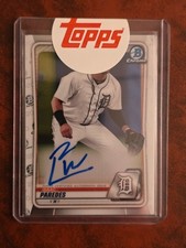 ISAAC PAREDES - ASTROS - 2020 BOWMAN CHROME - ROOKIE ON CARD AUTO -TOPPS SEALED!