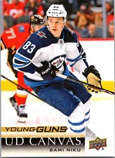 2018-19 Upper Deck Series 1 UD Canvas Young Guns C99 Sami Niku Winnipeg Jets