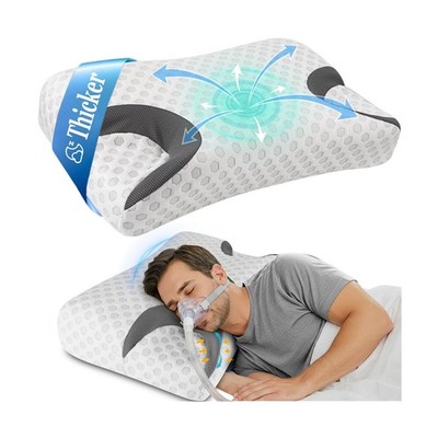 IKSTAR CPAP Pillow for Side Sleeper, Sleep Apnea Pillow for Sleeping, CPAP Na...