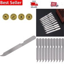 Durable Stainless Steel Nail File Set: 10 Double-Sided Buffers for Perfect Nails