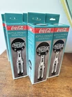One (1) Vintage Silver Chrome Coca-Cola Bottle Shape Door Handle Bottle Opener