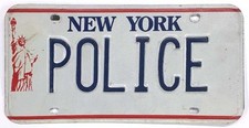 New York 1986-2001 Statue of Liberty Municipal City Police License Plate