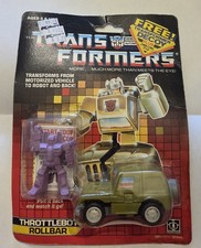 G1 Transformers Rollbar THROTTLEBOT with Card...