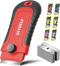 1 Pack Razor Blade Scraper with 15 Extra Blades