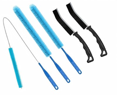 JUNTIANZE 5 Pcs Dryer Vent Cleaner kit,Refrigerator Coil Cleaning Blue