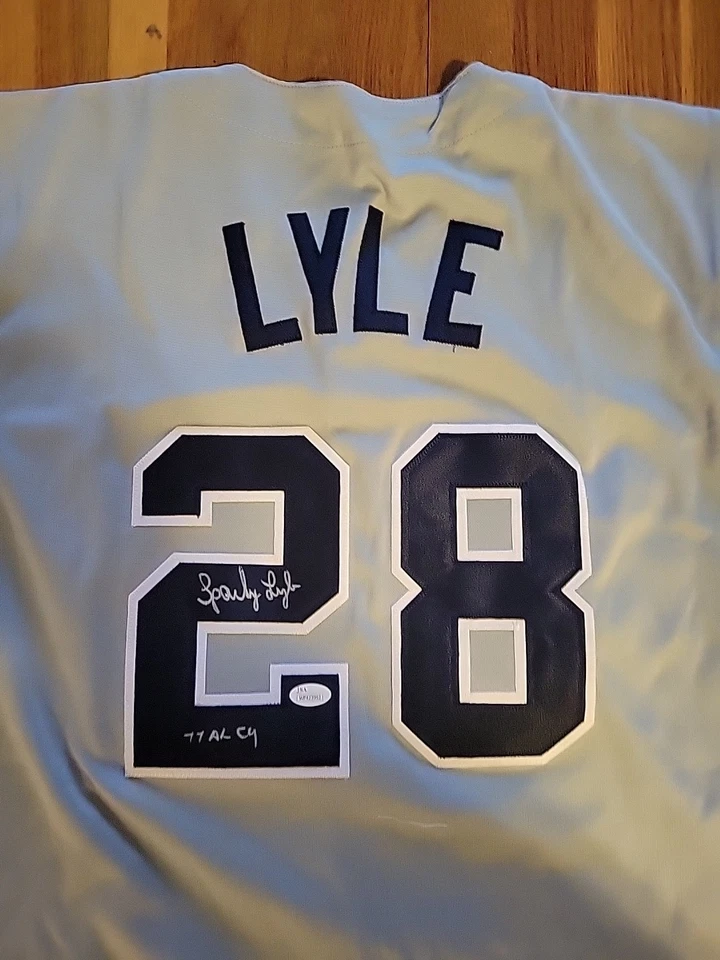 Sparky Lyle Autographed New York Yankees Signed Road Jersey JSA Autentication - Image 2 of 4