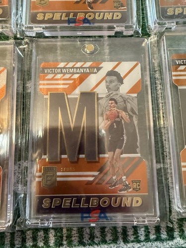 2023-24 Elite Victor Wembanyama Rookie OrangeDie Cut Spellbound Full Set 1-10 - Picture 10 of 16