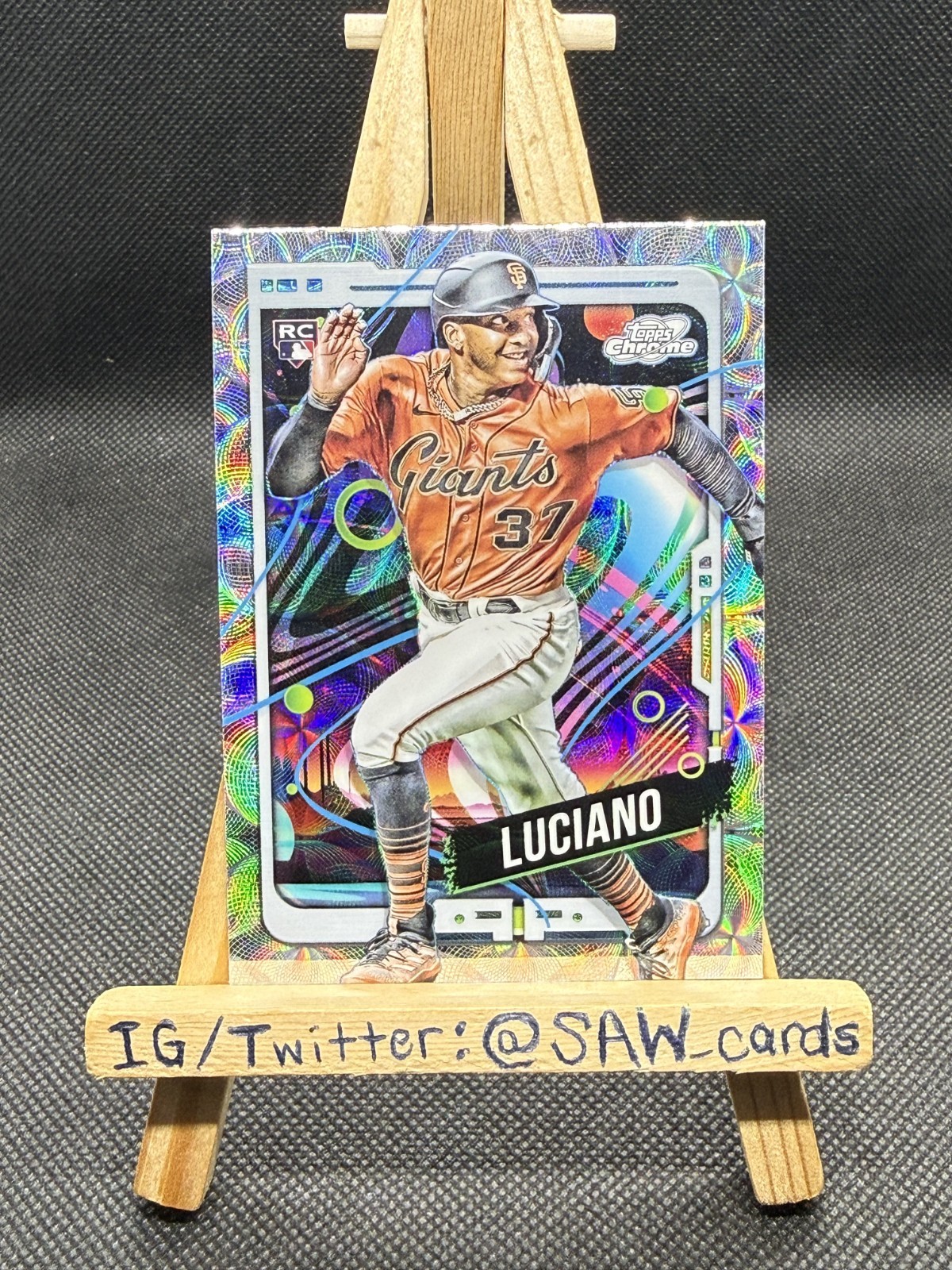 2024 Topps Cosmic Chrome Marco Luciano Rookie Nucleus Refractor Giants #99 RC SP