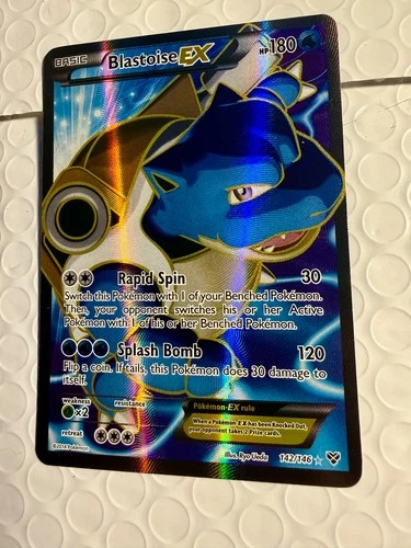 Blastoise EX (142 Full Art) 142/146 XY Holo Pokemon Card