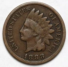 1888 1c Indian Head Cent - RAW - Nice Looking Original Penny