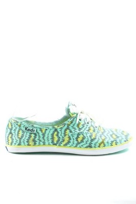 KEDS Schnürsneaker Damen Sneaker Gr. DE 36 türkis-blassgelb-schwarz Casual-Look