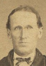 MAN, LONG COAT, HOLDING HAT. CDV. LEBANON, PA.
