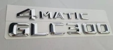 GLC300 + 4matic mercedes REAR TRUNK NAMEPLATE BADGE EMBLEMS NUMBERS letters