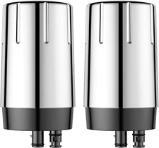Fil-Fresh 2x Faucet Water Filter for Brita 36311, 36312, FF-100, FR-200, Silver