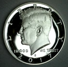 2017 S Proof SILVER Kennedy Half Dollar Coin 50 Cent JFK from US Mint Proof Set