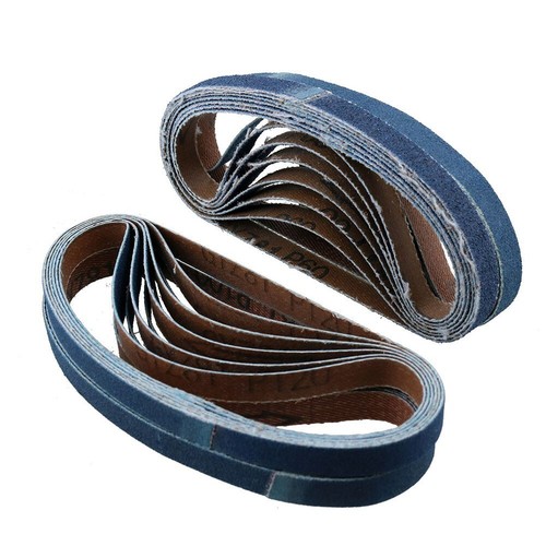 Blue Zirconia Sanding Belts 10x330mm for Multiple Applications (25pcs