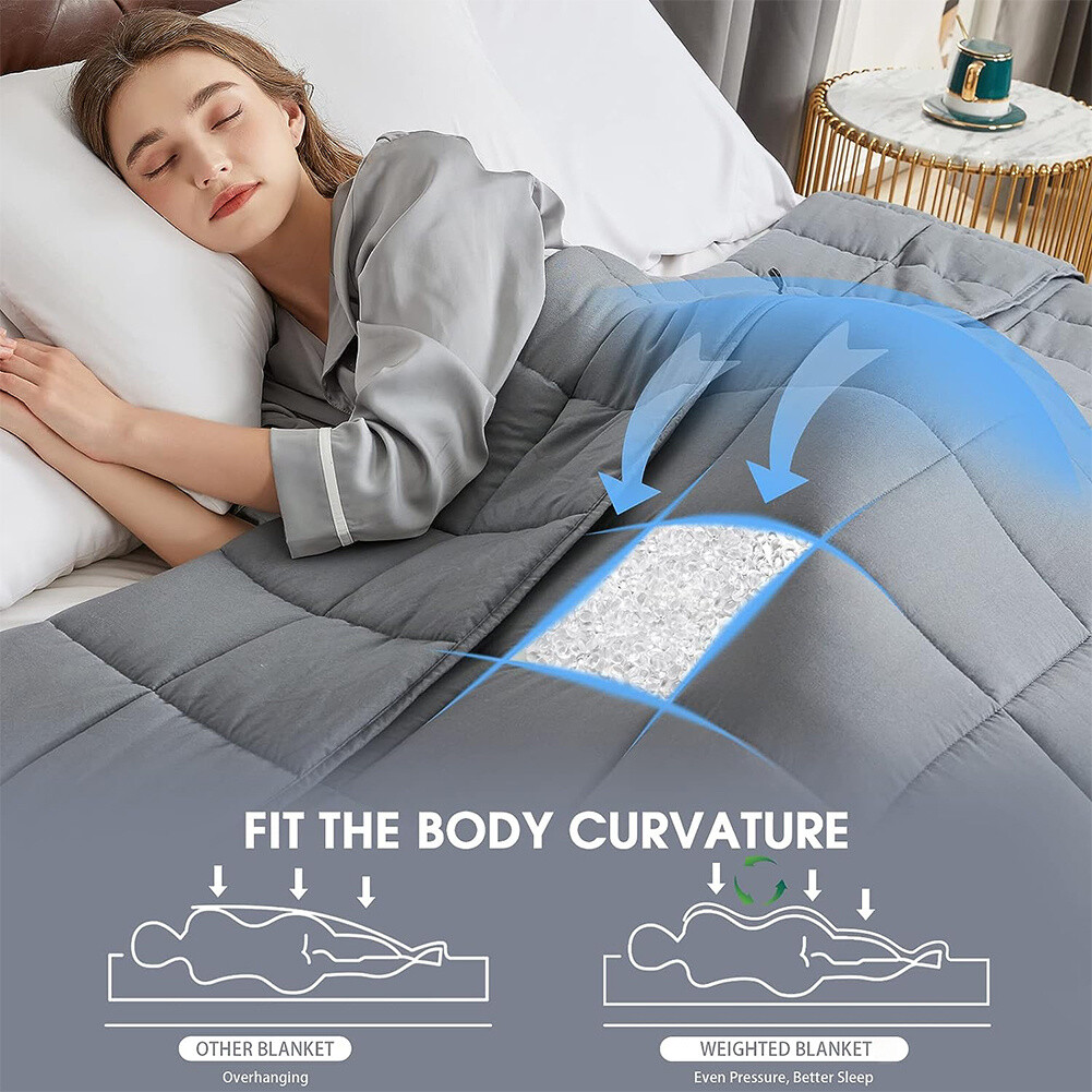Gravity Weighted Blanket Throw Thick Warm Blanket Adult Soft Bed