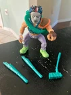 1989 CASEY JONES TMNT Teenage Mutant Ninja Turtles Figure w/ Golf Bag & Clubs