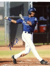 FRANCHY CORDERO SAN DIEGO PADRES SIGNED AUTOGRAPHED 8X10 PHOTO W/COA 