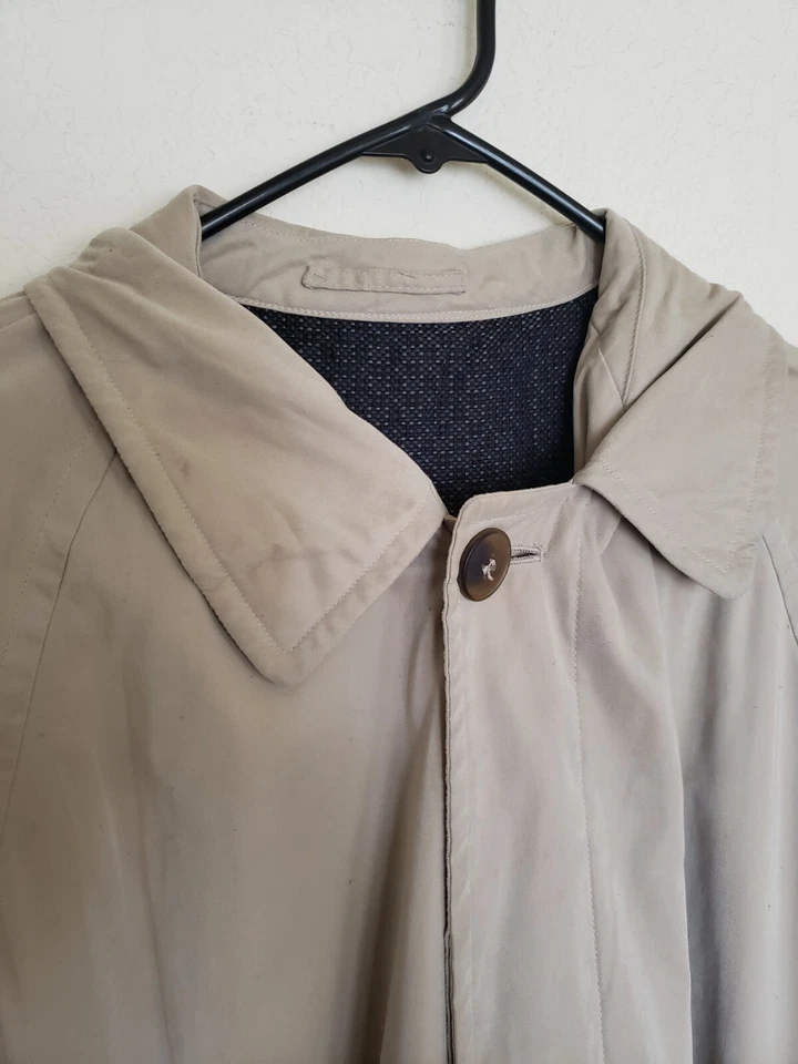 Gabardina Allegri Neiman Marcus beige peso pesado nueva sin etiquetas talla 52 Foto 3 de 4
