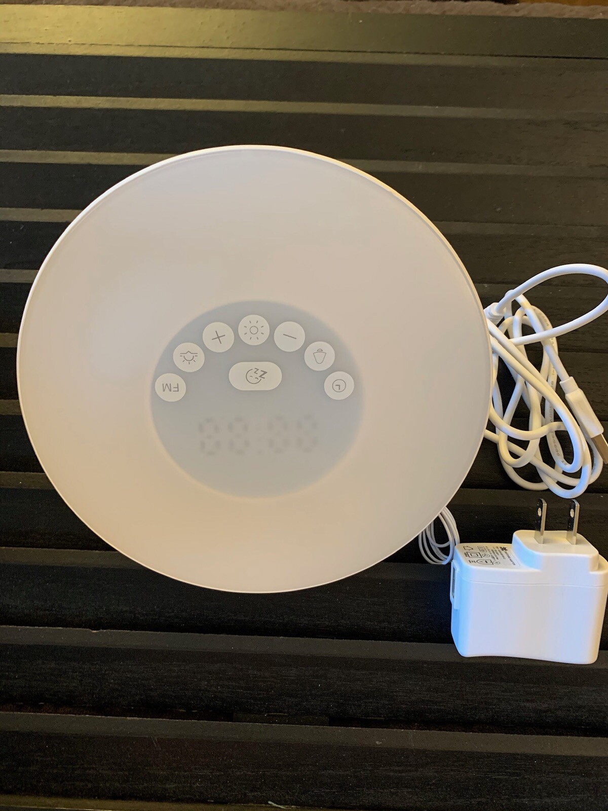 New Wake Up Light Alarm Clock Digital LED 6 Color Switch-image