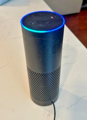 Amazon Echo 1st Generation Wireless-SK705DI-Smart Speaker & Power Cord, Works