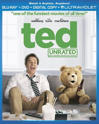 Ted w/Slipcover (Blu-ray Disc/DVD, 2012, Unrated Widescreen Edition) | eBay