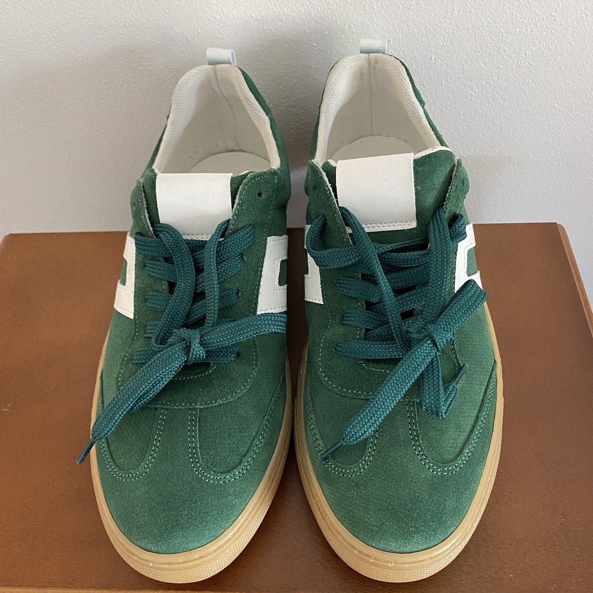 Cruza Sneakers Tennis Shoes Size EUR 41 US 9.5-10 Green Suede Made
