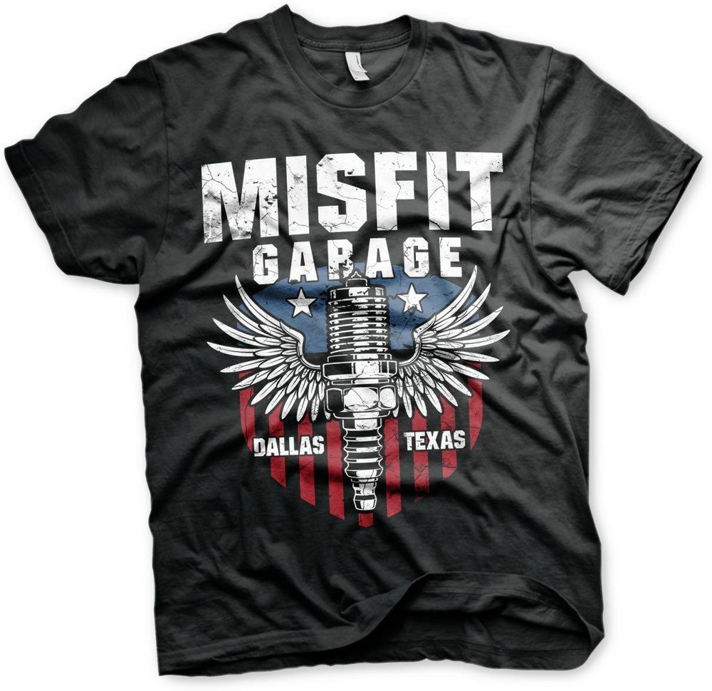 Футболка с американским поршнем Misfit Garage DC-1-MG005-H83-13