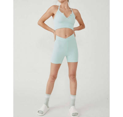 Double check NWT Free People Movement Free Throw Shorts in Mint Turquoise Medium