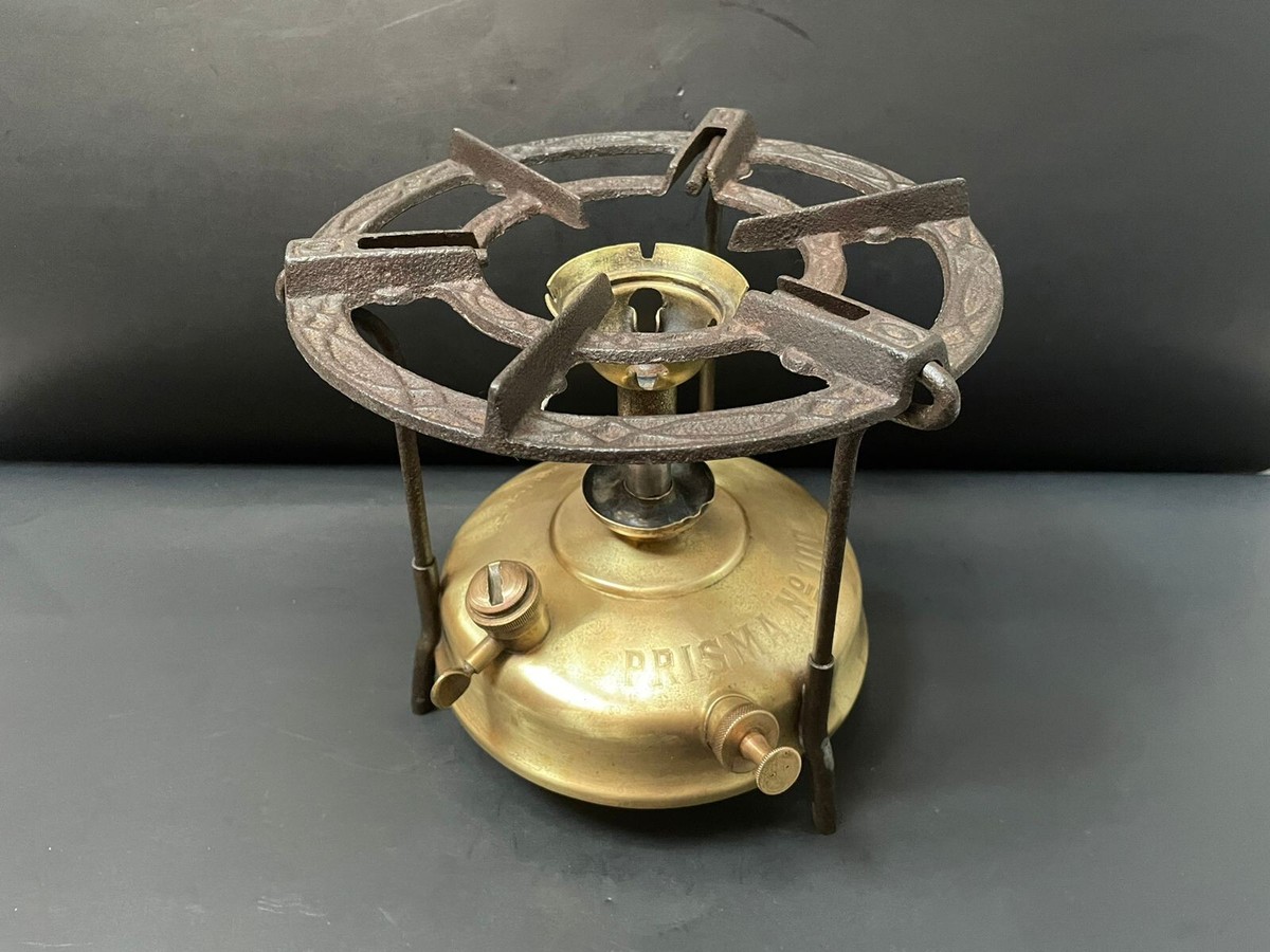 Old Vintage Prisma No.100 Kerosene Pressure Brass Camping Stove