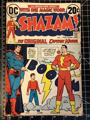 Shazam! #1 Origin and Return Captain Marvel! C. C. Beck Cover! DC