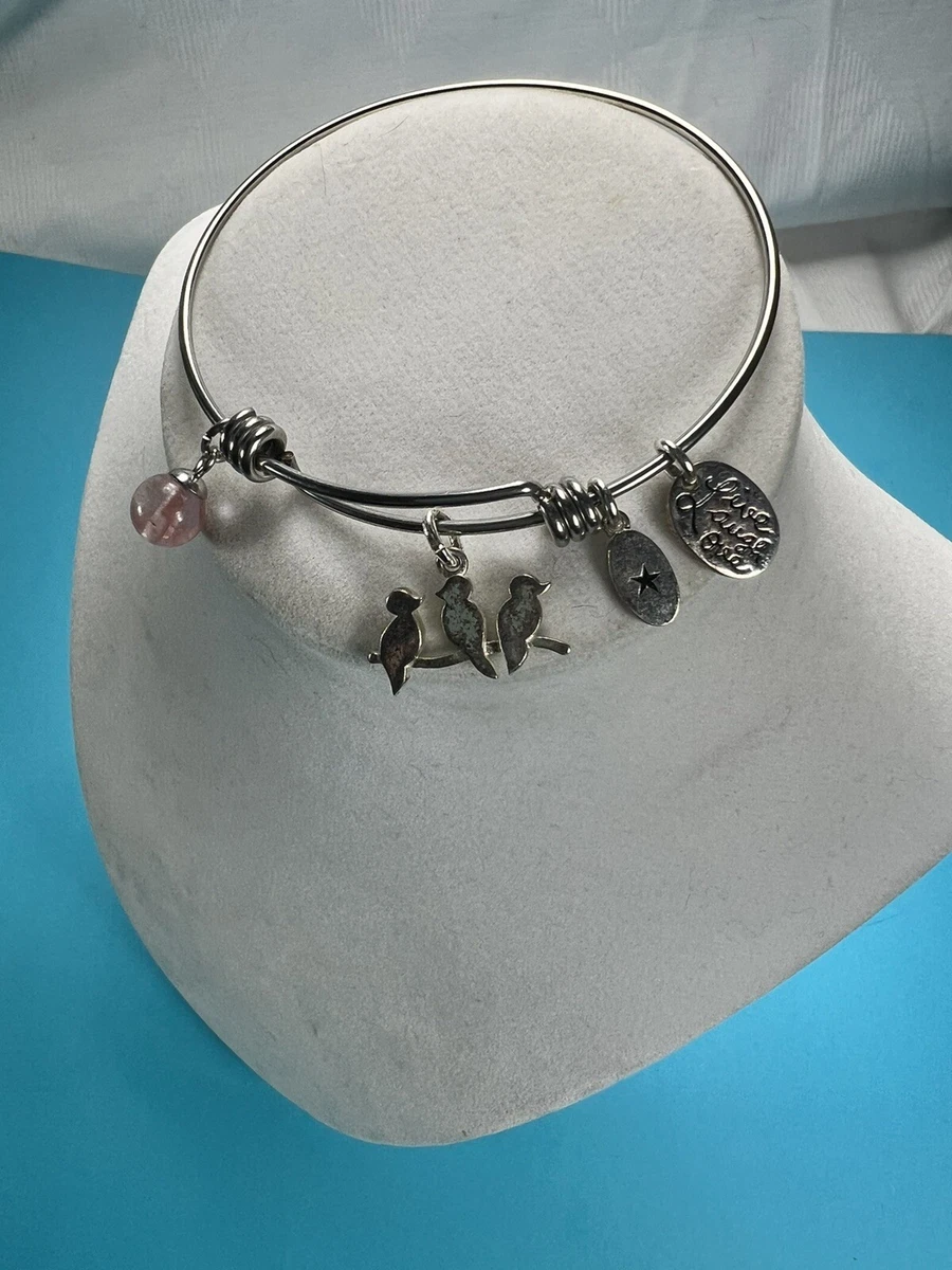 Bird charm bracelet sale
