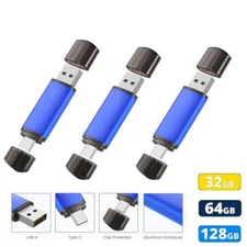 32GB 64GB 128GB USB 2.0 USB Flash Drive Type C OTG Pen Drive 2 in 1 Dual  U Disk