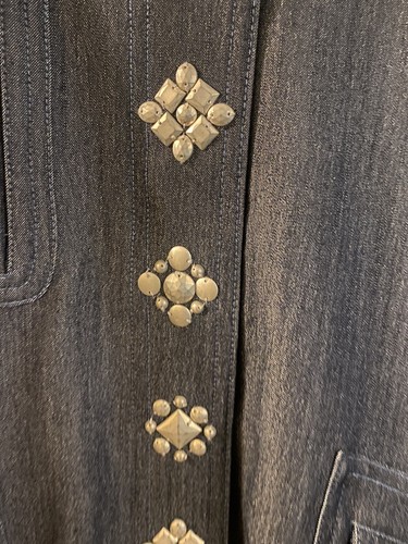 Ruby Rd Women's Denim Blazer / Jacket snap up size 10 - Picture 2 of 6