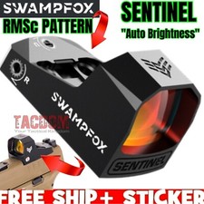 SwampFox SENTINEL RED DOT AUTO BRIGHTNESS Optics Sight for RMSc Pattrn SWAMP FOX