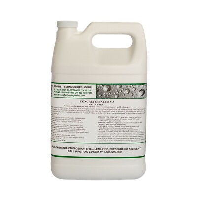 Concrete Sealer X-3 to waterproof ponds, pools & water features 1 gallon 