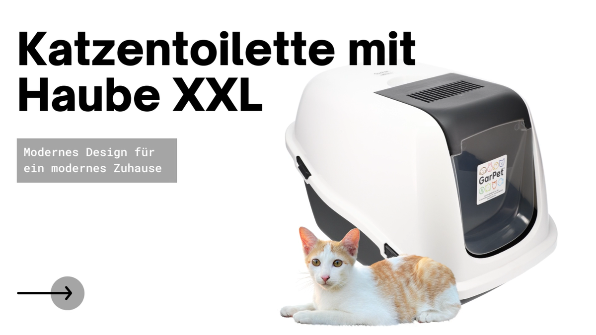 XXL Katzenklo Mit Haube Und Deckel  Edelstahl Katzentoilette, Leicht Zu  Reinigen, 50L Volumen