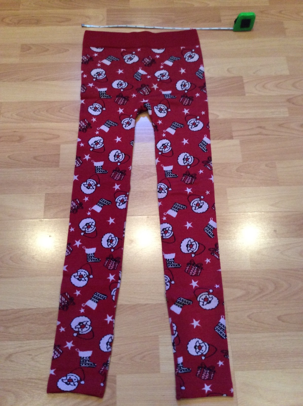 ALTRA Leggings donna Jr design Babbo Natale taglia L 11 13 maglia foderati in pile leggings