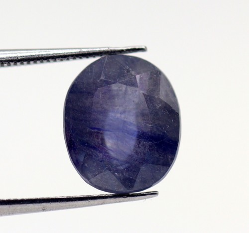 Pendentif Saphir Bleu Naturel Ovale 925 Argent - Certifié AGL 30 Carats