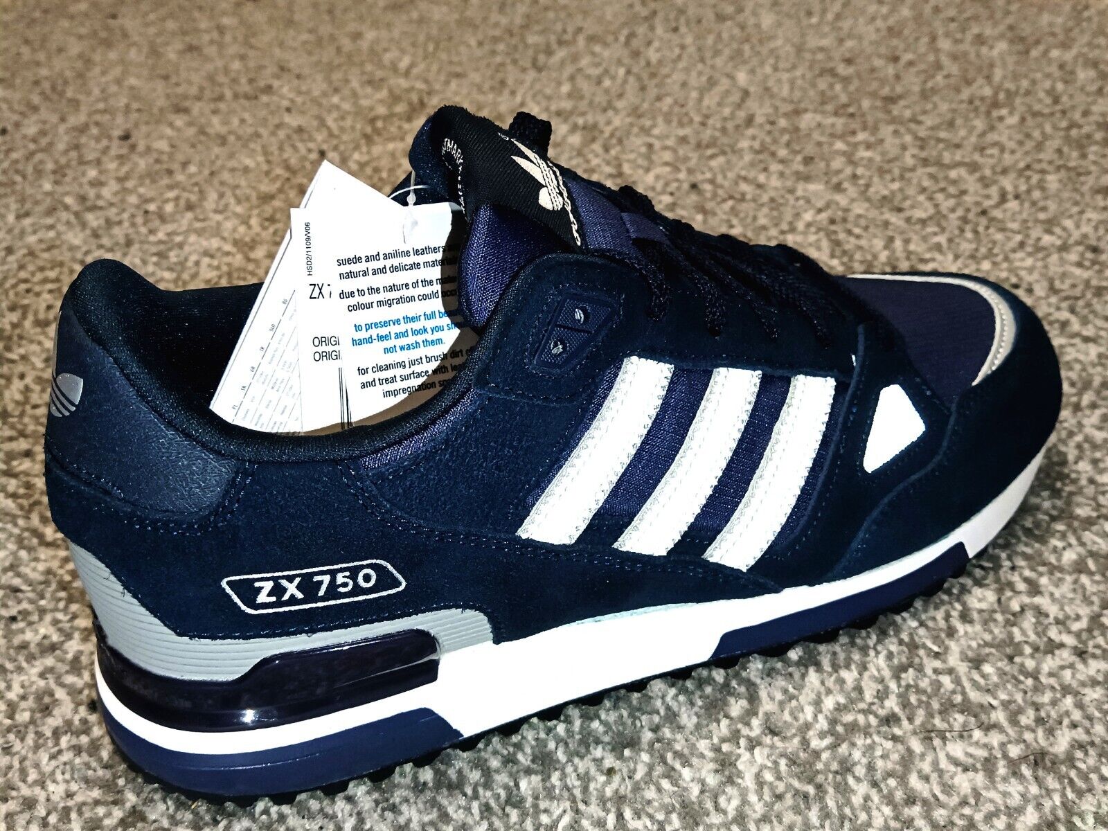 Originals ZX 750 G40159, Unido Zapatos Entrenadores Tallas 7 12 Azul | eBay